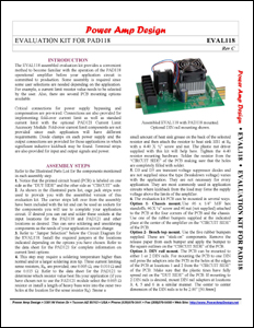 EVAL118 Datasheet